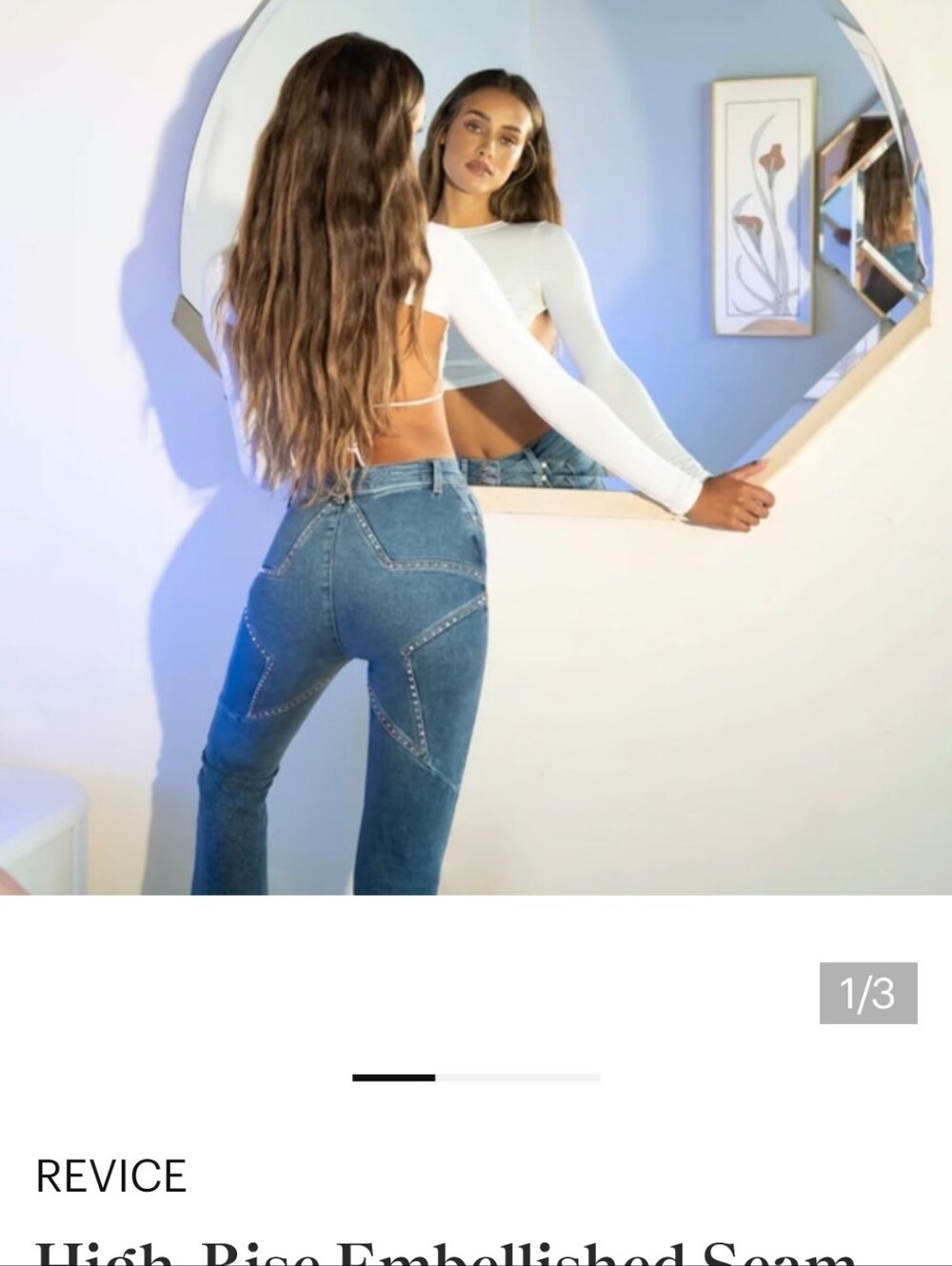 Revice Women's Stargirl Blue Denim Jeans